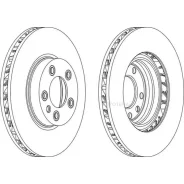 ���� ����. ���. [330x32] 5 ���. R Ferodo DDF1591RC1 Porsche Cayenne (R17) 02-, VW Touareg 02- DDF1591RC1 ����