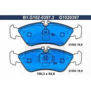 ������� ����. ���. Galfer B1G10203972 Mercedes Sprinter (901/902/903) 2/95-, VW LT 28-46 2/96- B1G10203972 ����