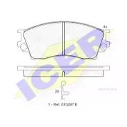 ������� ��������� �������� ICER 141337 ������, Mazda Xedos 9, TA, 2.5, 93-00 141337 ����