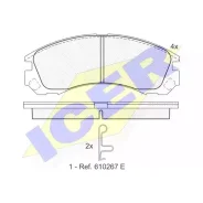 ������� ��������� �������� ICER 181358 ������, Citroen: C-Crosser 07-, Mitsubishi: Outlander 03-, Space WAG 98-, Peuge : 4007 07- ICER 181358 181358 �...