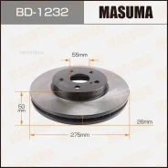 ���� ��������� Toyota WISH �����. (���. 2 ��. ) Masuma BD1232 Masuma BD1232 BD1232 ����