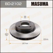 ���� ��������� Nissan Wingroad/Almera/Almera Classic 99- �����. (���. 2 ��. ) Masuma BD2102 Masuma BD2102 BD2102 ����