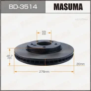 ���� ��������� Mitsubishi Airtrek �����. Masuma BD3514 Masuma BD3514 BD3514 ����