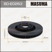 ���� ��������� ���. AUDI A6, A4 99- Masuma BDE0263 BDE0263 ����