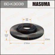���� ��������� KIA CEED II/Seltos �����. (� ����. 2 ��. ) Masuma BDK3038 Masuma BDK3038 BDK3038 ����