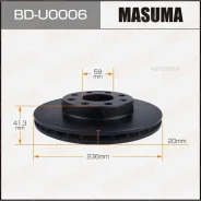 ���� ��������� Chevrolet AVEO -11 �����. Masuma BDU0006 Masuma BDU0006 BDU0006 ����