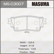 ������� ��������� Mitsubishi Outlander 12- ����. ����. Masuma MSC3007 Masuma MSC3007 MSC3007 ����