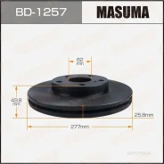 ���� ��������� Toyota Auris -18 �����. Masuma BD1257 Masuma BD1257 BD1257 ����