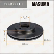 ���� ��������� Hyundai Accent III/I20 �����. (� ����. 2 ��. ) Masuma BDK3011 Masuma BDK3011 BDK3011 ����