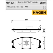 ������� ����. �������� Hagen Chevrolet Winstorm(Captiva) Sangsin Brake GP1204 Sangsin Brake GP1204 GP1204 ����