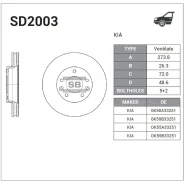 ���� ��������� Sangsin Brake SD2003 SD2003 ����
