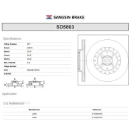 ���� ��������� (21123501070) ���-2110-2112,1118,2170,2190 R14 Sangsin Brake SD5803 Sangsin Brake SD5803 SD5803 ����