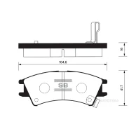 ������� ��������� �������� �������� Hyundai ATOS (1998-2011) Sangsin Brake SP1096 Sangsin Brake SP1096 SP1096 ����
