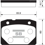 ������� ��������� ��������, �������� Sangsin Brake SP1199 LADA 2107; Sangsin Brake SP1199 SP1199 ����