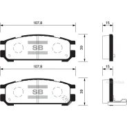 ������� ���������, ������ Subaru Impreza I (1992-2000)/ Legacy III (1998-2003)/ SVX (CX/C12) (1992-1997) Sangsin Brake SP1537 Sangsin Brake SP1537 SP1...