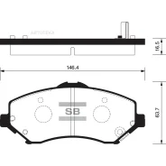 ������� ����. �������� Hi-Q JEEP Rubicon R (D1274) Sangsin Brake SP2185 Sangsin Brake SP2185 SP2185 ����
