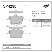 ������� ��������� Sangsin Brake SP4298 Sangsin Brake SP4298 SP4298 ����