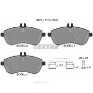 ������� ��������� MB W204 07- �����. (� ������������� ��������� Q+) Textar 2430601 Textar 2430601 2430601 ����