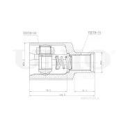���� Renault Duster 10- �����. UNIO CVJ30124 UNIO CVJ30124 CVJ30124 ����