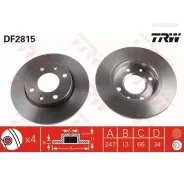 ����� ��������� �������� (� ������� 2��. ���� �� 1��. ) Peugeot 203/306 TRW DF2815 DF2815 ����