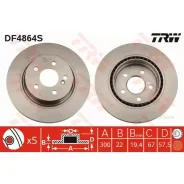 ���� ��������� Mercedes W204 250-350 ������ ����. D 300��. TRW DF4864S TRW DF4864S DF4864S ����