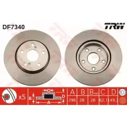 ���� ��������� Lexus IS 2.2-2.5 05- �������� ����. D 296��. TRW DF7340 TRW DF7340 DF7340 ����