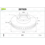 ���� ��������� Valeo 297829 ������, Hyundai: Elantra III, 2.0 CRDi, 01-06, S ATA, IV (EF) 2.7 V6, 01-13 297829 ����