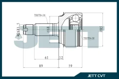 ���� ������� V41-3135 / Miles GA20751 / SAT HO-068 JETT V413135 ����