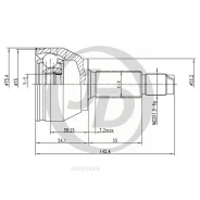 ���� ������� 151430 JUST Drive JCT0112 FO Fiesta V (JH_, JD_) 01-, Fusion (JU_) 02- JUST Drive JCT0112 JCT0112 ����
