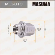 ����� 12x15 �������� � ������ D 30mm ��� ����21�� Masuma MLS013 MLS013 ����