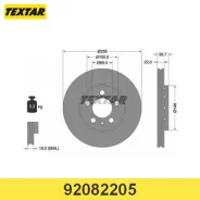 ���� ��������� ��������! Audi A1/A3, VW Bora/Polo, Skoda Octavia/Fabia 1.4-1.9 96 92082205 Textar 92082205 92082205 ����
