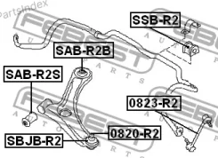 ����������� ������ ��������� ������ #20202-KG001 Subaru R2 R14 2003.10- [JP] Febest SABR2B SABR2B ����