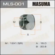 ����� Masuma 12x1.5��, L=16��, ��� ����=21��, �������� / Toyota, Lexus, Mitsubishi, Honda Masuma MLS001 MLS001 ����
