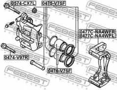 ���. �-� ����. ����. ���.! d45 Mitsubishi Grandis 2.4/2.0Di-D 04 Febest 0475V75F 0475V75F ����