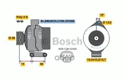 ��������� 14 v 80 a Bosch ���. 0986044701 0986044701 ����