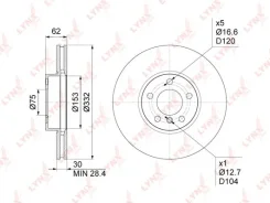 ���� ��������� ������������� (332x30) | ����� | Lynxauto BN1006 BN1006 ����