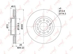 ���� ��������� ������������� (300x25) | ����� | Lynxauto BN1069 BN1069 ����