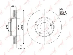 ���� ��������� ������������� | ����� ����/��� | Lynxauto BN1071 BN1071 ����