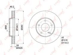 ���� ��������� ������������� (280x28) | ����� | Lynxauto BN1108 BN1108 ����