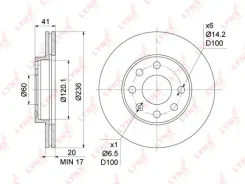 ���� ��������� ������������� (236x20) | ����� | Lynxauto BN1120 BN1120 ����