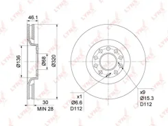 ���� ��������� ������������� (321x30) | ����� | Lynxauto BN1209 BN1209 ����