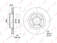 ���� ��������� ������������� (280x22) | ����� | Lynxauto BN1203 BN1203 ����