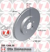 ���� ��������� ! �����. 300x24/47-5x108 Zimmermann 250134420 250134420 ����