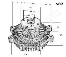 ���������� ����������� ��������� ���������� Japanparts ���. vc502 VC502 ����