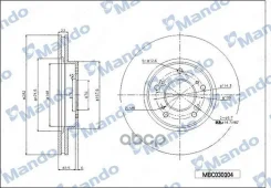 ���� ��������� �������� ��� 281 3*23*47 ������������� Honda (� ����� ���! ) Mando ���. mbc030104 MBC030104 ����