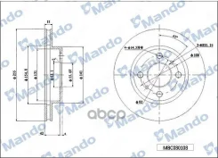 ���� ��������� �������� ��� 255*22*48 ������������� Toyota Mando ���. mbc030103 MBC030103 ����