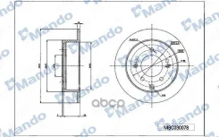 ���� ��������� ������ ��� 262*10*76 KIA (� ����� ���! ) Mando ���. mbc030078 MBC030078 ����