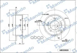 ���� ��������� ������ ��� 262*10*61 2 Hyundai (� ����� ���! ) Mando ���. mbc030026 MBC030026 ����