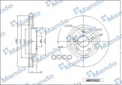 ���� ��������� �������� ��� 296*28*49 2 ������������� Toyota Mando ���. mbc030212 MBC030212 ����