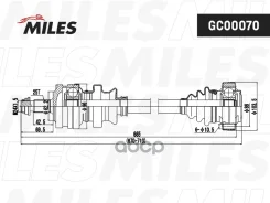 ������ � ����� MB W124 2.0-2.5 84-93 ���/����. Miles ���. gc00070 GC00070 ����